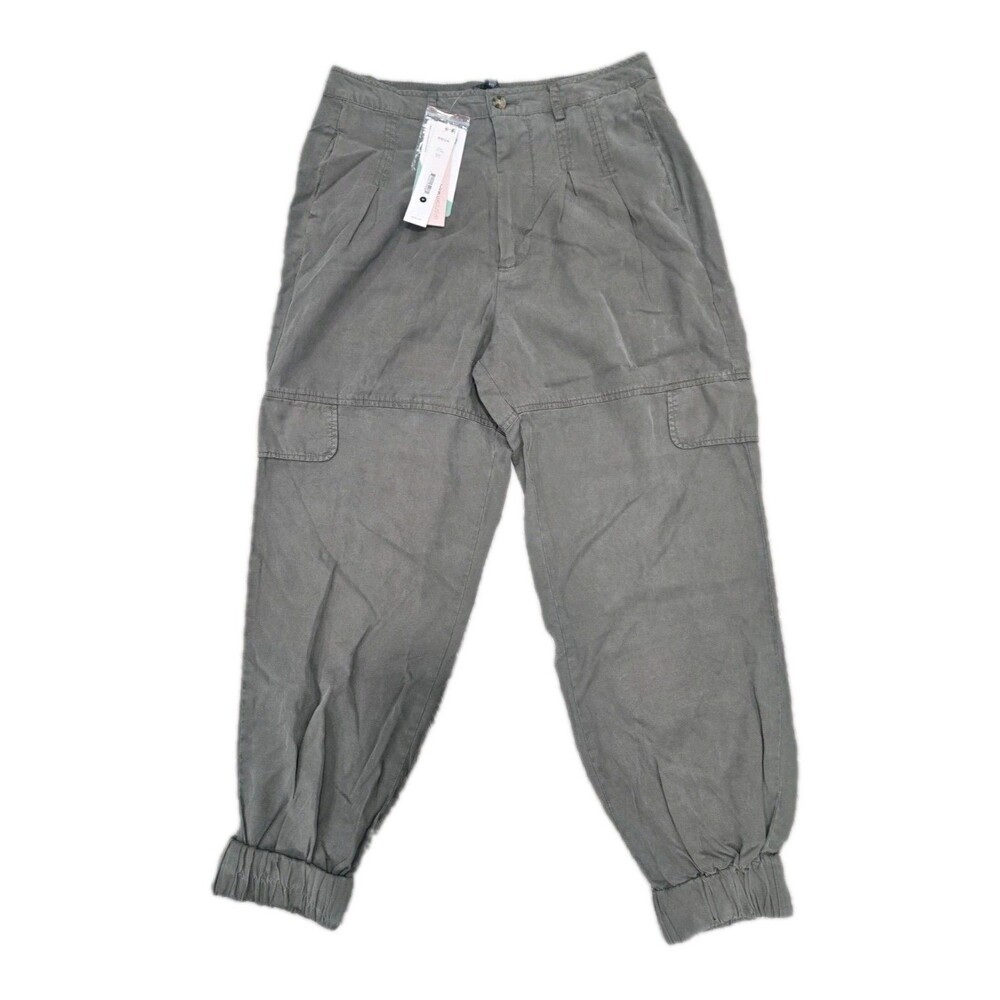 Aqua Cargo Jogger Pants NWT Women Size Medium Olive Green